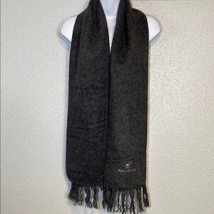 Alpaca Camargo Gray Fringe Scarf Soft Woven Accessory from Peru